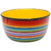 Tequila Sunrise 10.75in Hand-Painted Deep Bowl Home