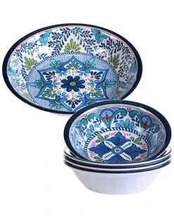 Melamine Talavera 5pc Salad Serving Set Home