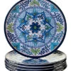 Melamine Talavera Set Of 6 Dinner Plates Home