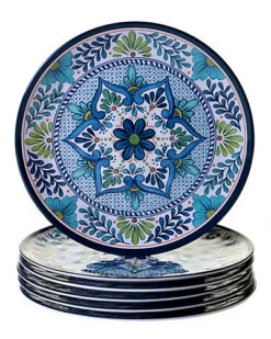 Melamine Talavera Set Of 6 Dinner Plates Home