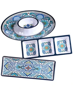 Melamine Talavera 3pc Hostess Set Home