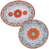 Melamine 2 Piece Vera Cruz Round Platter & Oval Platter Home