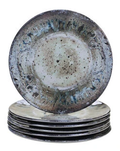 Melamine Set Of 6 Radiance Cream Salad Plates Home