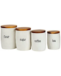 Just Words 4pc Canister Set Home