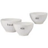 Just Words 3pc Mixing Bowl Set Home