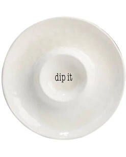 Just Words Chip & Dip Plate Home