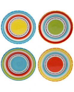 Mariachi Set Of Four Canape Plates Home