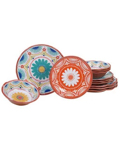 Melamine Vera Cruz 12pc Dinnerware Set Home