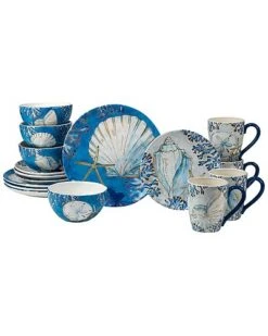 Playa Shells 16Pc Dinnerware Set Home