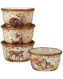 Pine Forest Set Of 4 Ice Cream Bowl Home