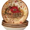 Pine Forest Set Of 4 Soup Bowl Home