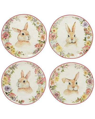 Easter Garden Dessert Plates Set Of 4 Home 1 Easter Garden Dessert Plates Set Of 4 Home