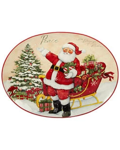 Holiday Wishes Oval Platter Home