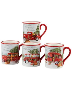 Home For Christmas Set Of 4 Mugs