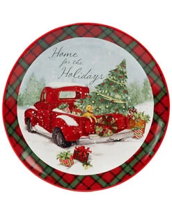 Home For Christmas Round Platter
