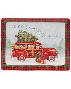 Home For Christmas Rectangular Platter