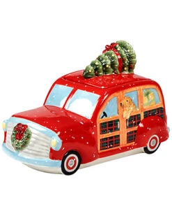 Home For Christmas 3D Truck Cookie Jar