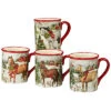 Hristmas On The Farm Set Of 4 Mugs Home