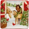 Hristmas On The Farm Square Platter Home