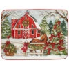 Hristmas On The Farm Rectangular Platter Home