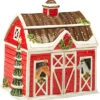 Hristmas On The Farm 3D Barn Cookie Jar Home