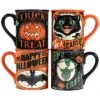 Scaredy Cat Set Of Four 18oz Mugs Home
