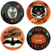 Scaredy Cat Set Of 4 Canape Plates Home