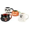 Scaredy Cat Set Of Four 3D Mugs Home