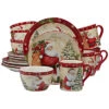 Holiday Wishes 16pc Dinnerware Set Home