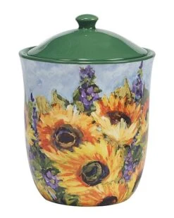 Sunflower 3pc Bouquet Canister Set Home -Certified International Shop 3050128587 RLLD 3