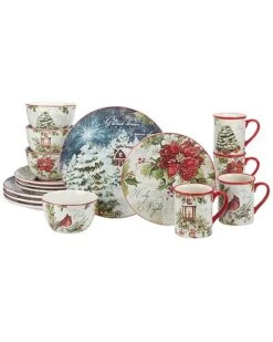 Silent Night 16Pc Dinnerware Set Home
