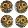 Sunflower Bouquet Salad Plates (Set Of 4) Home