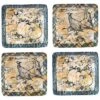Harvest Gatherings Set Of 4 Canape Plates Home