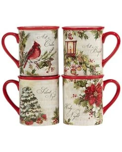 Silent Night Set Of 4 Mugs Home