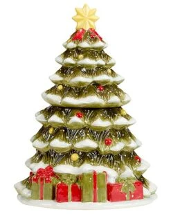 Silent Night 3-D Cookie Jar Tree Home