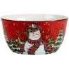 Hristmas Lodge Snowman Deep Bowl Home