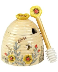 Bee Sweet 3-D Honey Pot With 4 Tea Bags Home -Certified International Shop 3050203294 RLLD 3