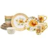 Sunflowers Forever 16pc Dinnerware Set Home