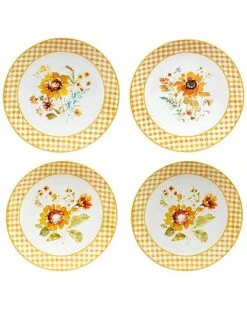 Sunflowers Forever 16pc Dinnerware Set Home -Certified International Shop 3050206029 RLLD 5