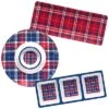 Patriotic Plaid 3pc Hostess Set Home