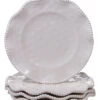 Melamine Perlette Cream Set Of 4 Salad Plates Home