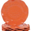Melanine Perlette Coral Set Of 4 Salad Plates Home