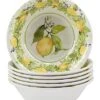 Melamine Set Of 6 Lemon Zest All-Purpose Bowls Home