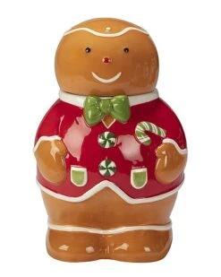 Holiday Magic Gingerbread 3D Cookie Jar Home