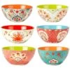 Francesca Set Of 6 All Purpose Bowl 6.25in 6 Assorted Home