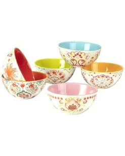 Francesca Set Of 6 All Purpose Bowl 4.75in 6 Assorted Home -Certified International Shop 3050285081 RLLD 8