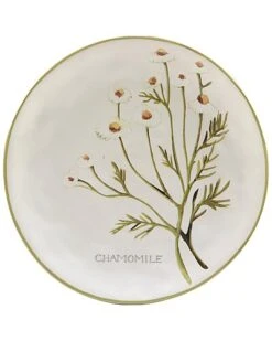 Fresh Herbs Set Of 4 Salad Plates Home -Certified International Shop 3050285096 RLLD 4