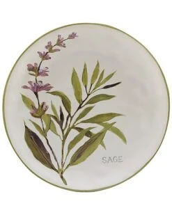 Fresh Herbs Set Of 4 Salad Plates Home -Certified International Shop 3050285096 RLLD 5