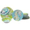 12pc Deep Sea Dinnerware Set Home
