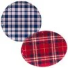 Patriotic Plaid 2pc Platter Set Home